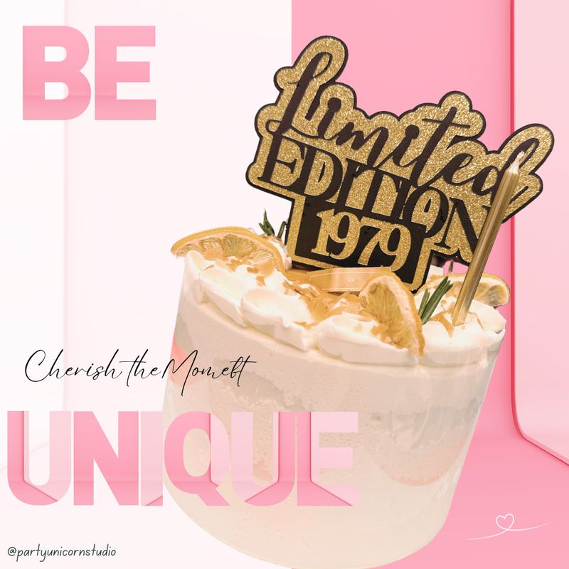 "Limited Edition" Cake Topper