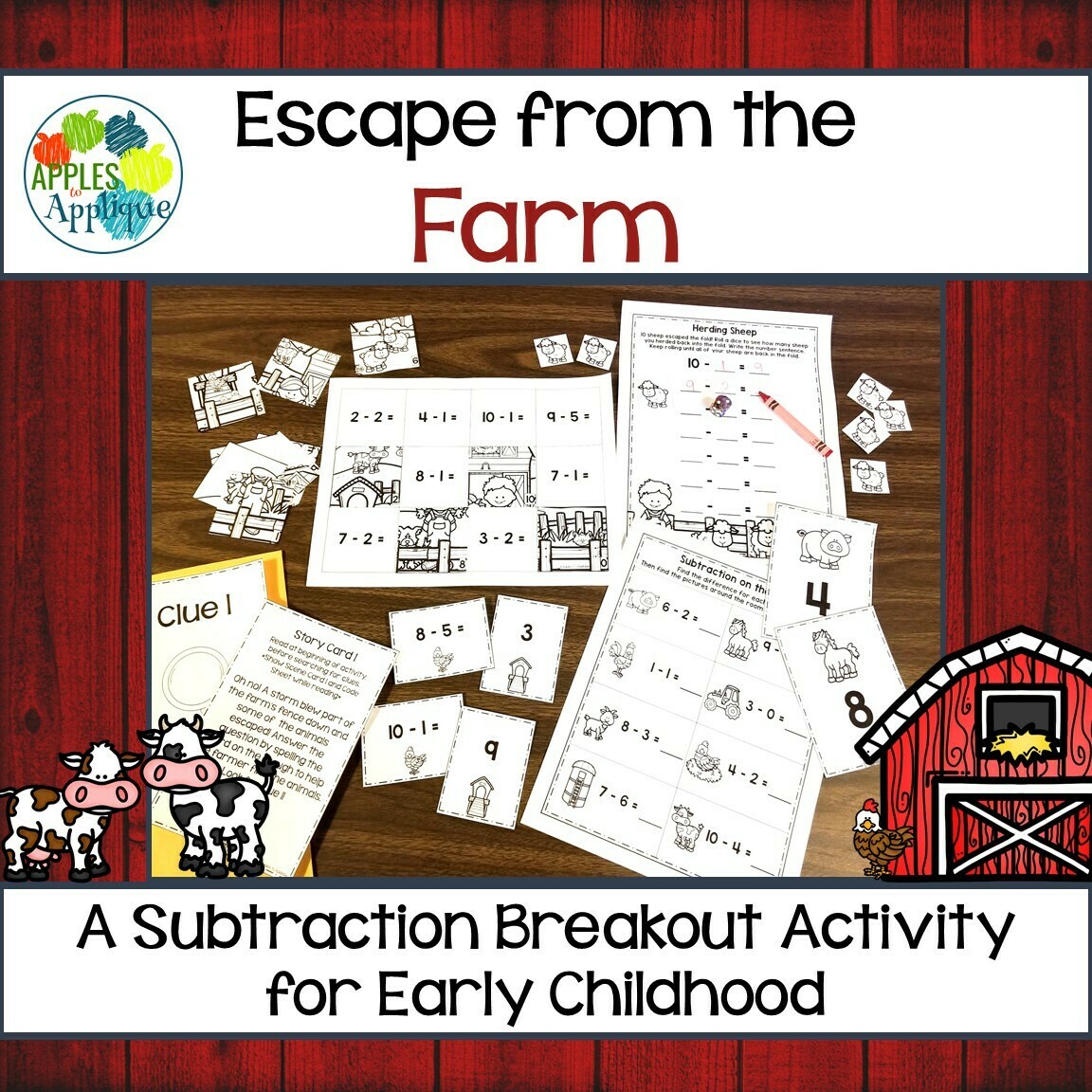 Escape from the Farm! A Subtraction Breakout Activity
