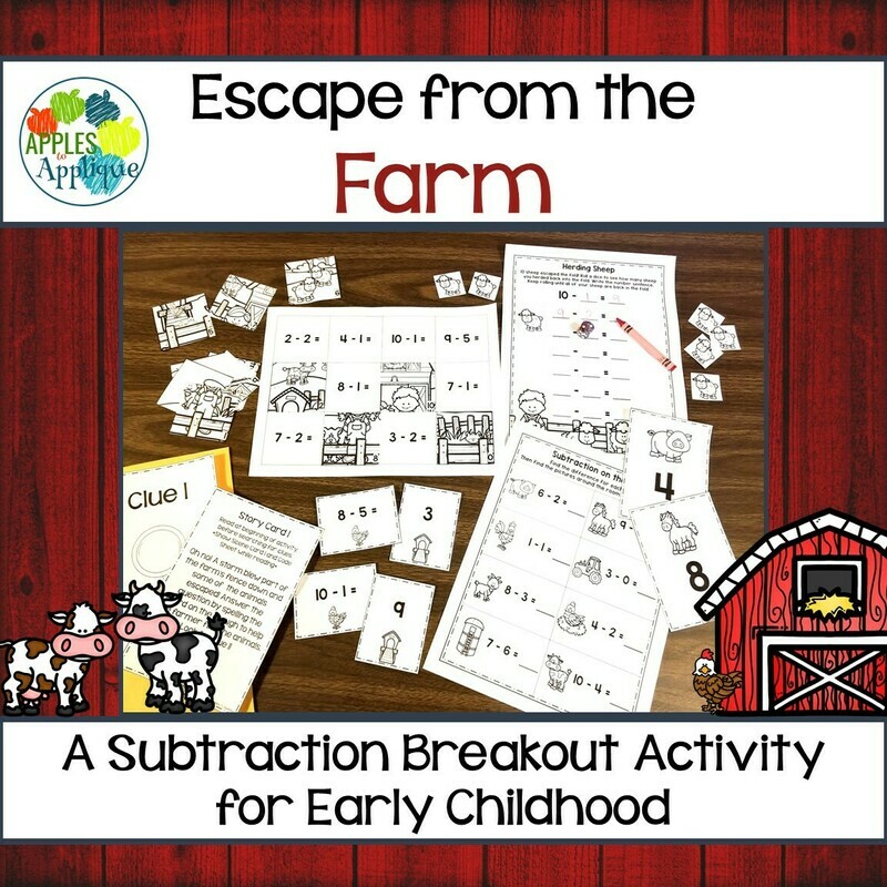 Escape from the Farm! A Subtraction Breakout Activity