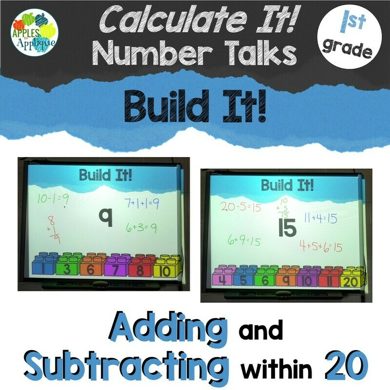 Build It! A Calculate It! Number Talk for 1st Grade