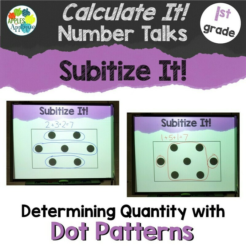 Subitize It! A Calculate It! Number Talk for 1st Grade