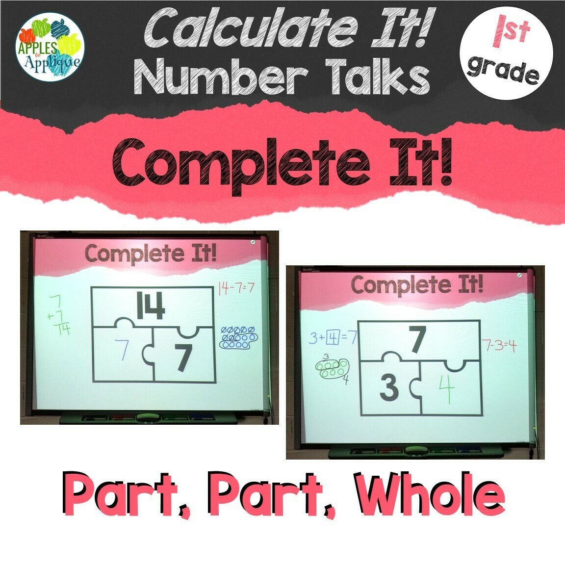 Complete It! A Calculate It! Number Talk for 1st Grade