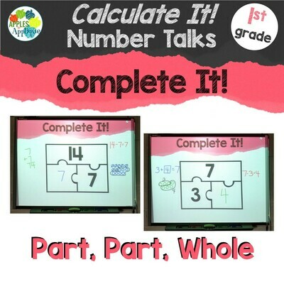 Complete It! A Calculate It! Number Talk for 1st Grade
