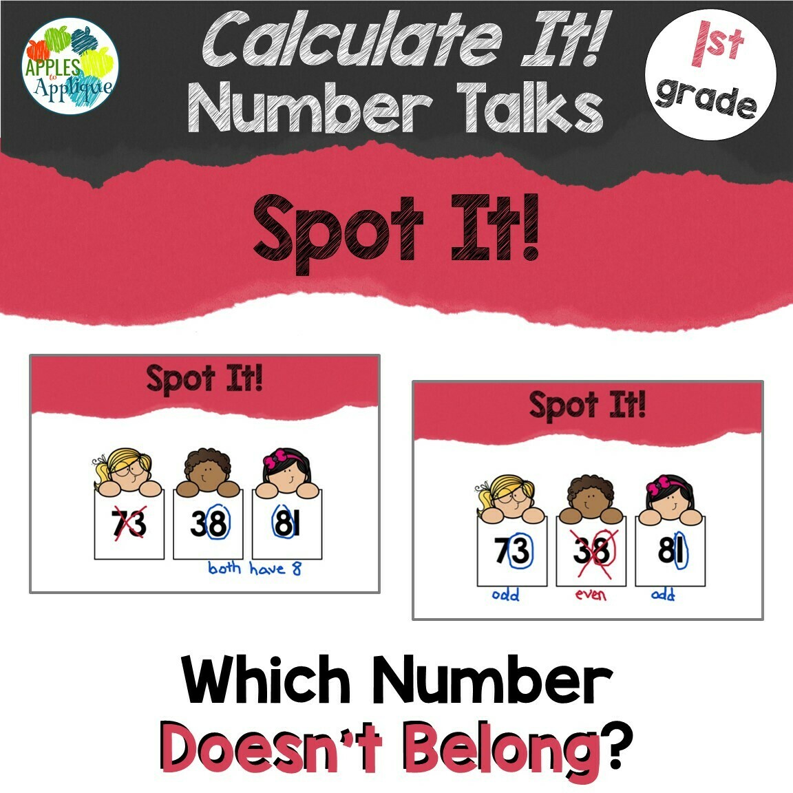 Spot It! A Calculate It! Number Talk for 1st Grade