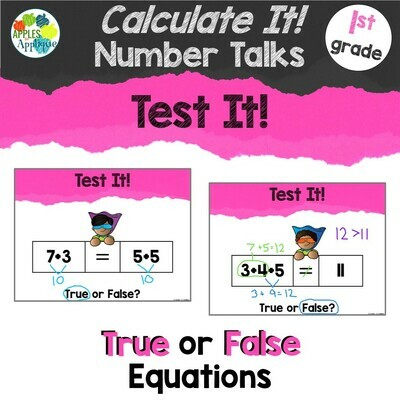 Test It! A Calculate It! Number Talk for 1st Grade