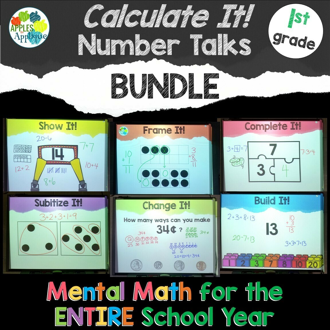 Calculate It! Number Talks Year-Long BUNDLE