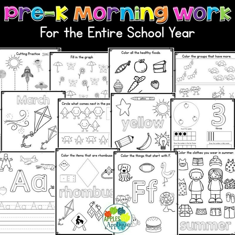DISTRICT LICENSE: Pre-K Morning Work