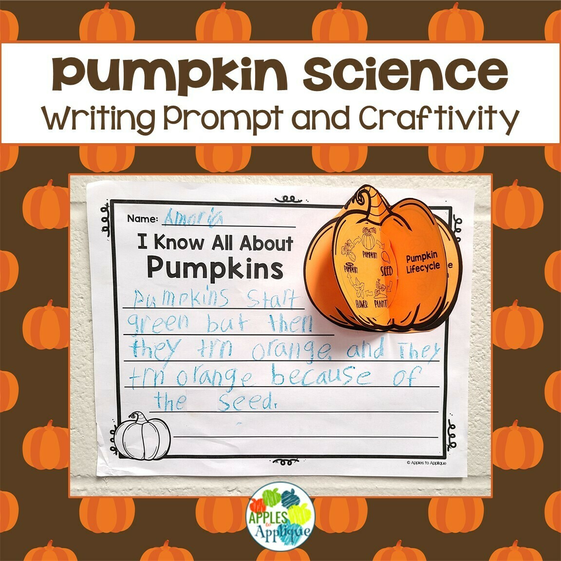 Pumpkin Science Writing and Craftivity