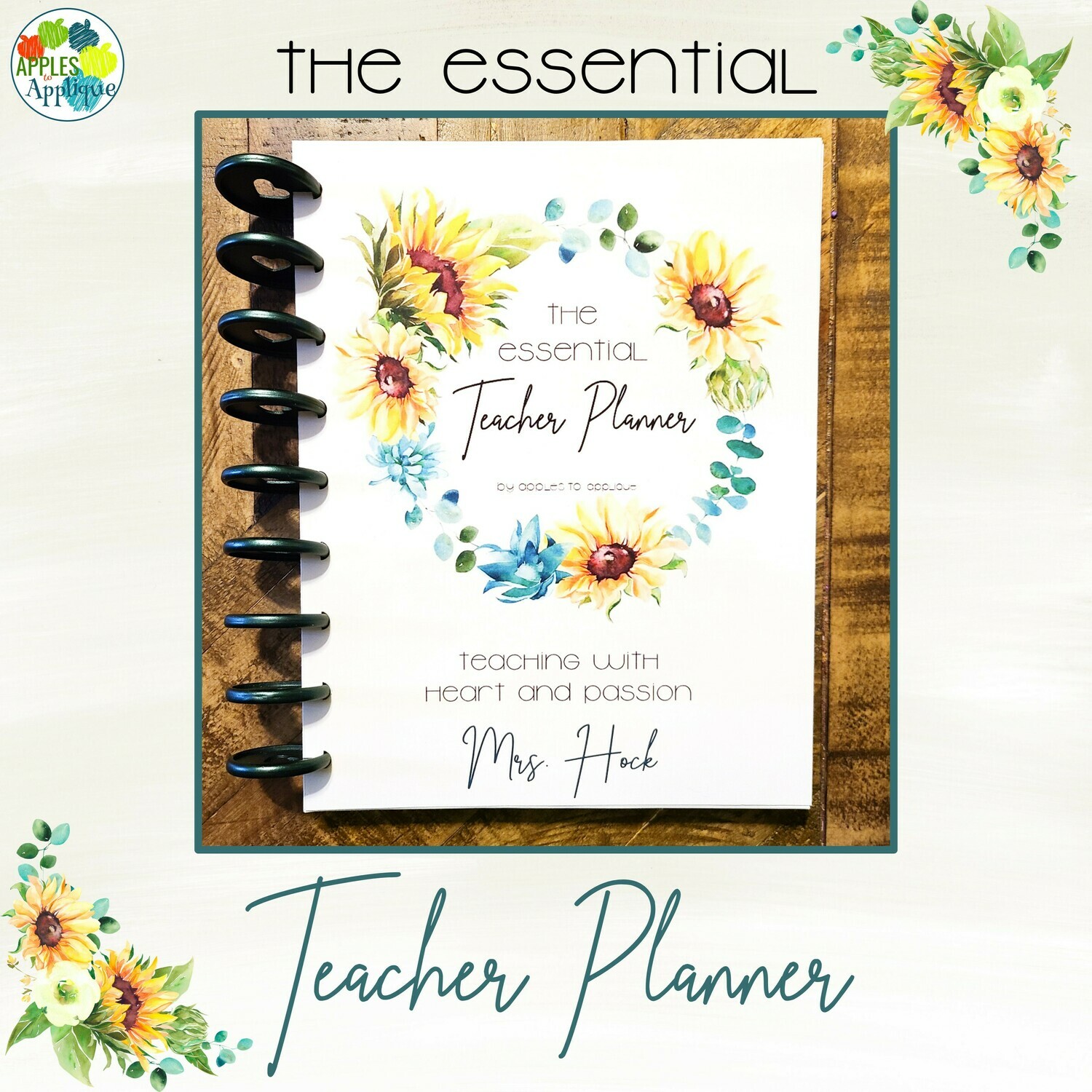 The Essential Teacher Planner - Sunflower