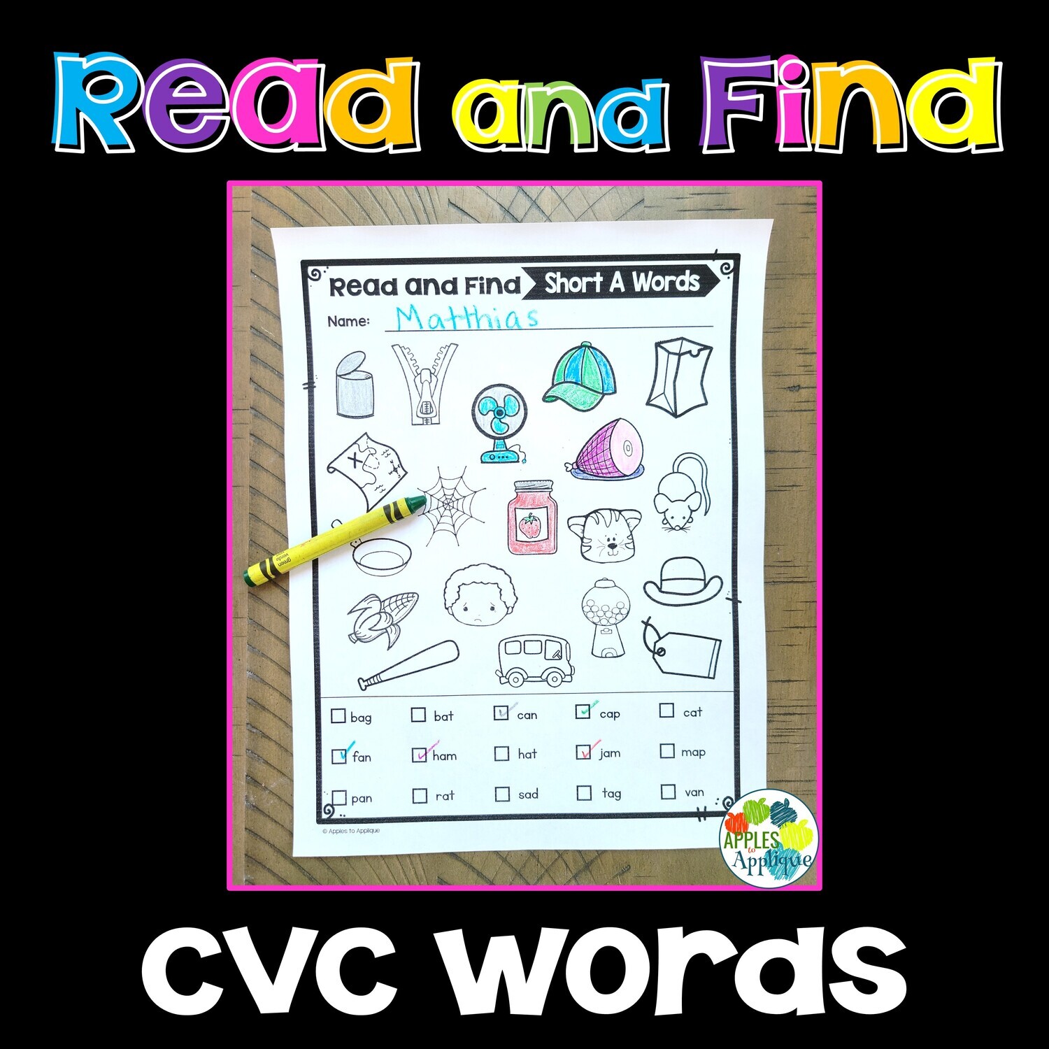 Read and Find: CVC Words