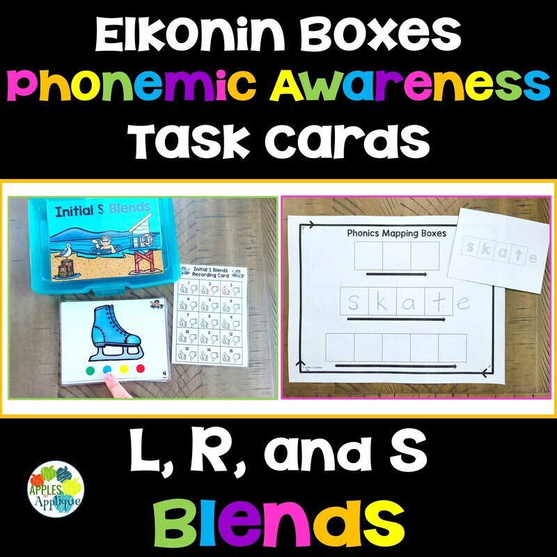 Beginning Blends Elkonin Boxes Phonemic Awareness Task Cards