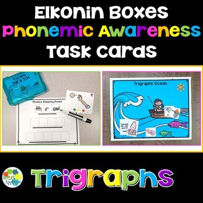 Trigraphs Elkonin Boxes Phonemic Awareness Task Cards
