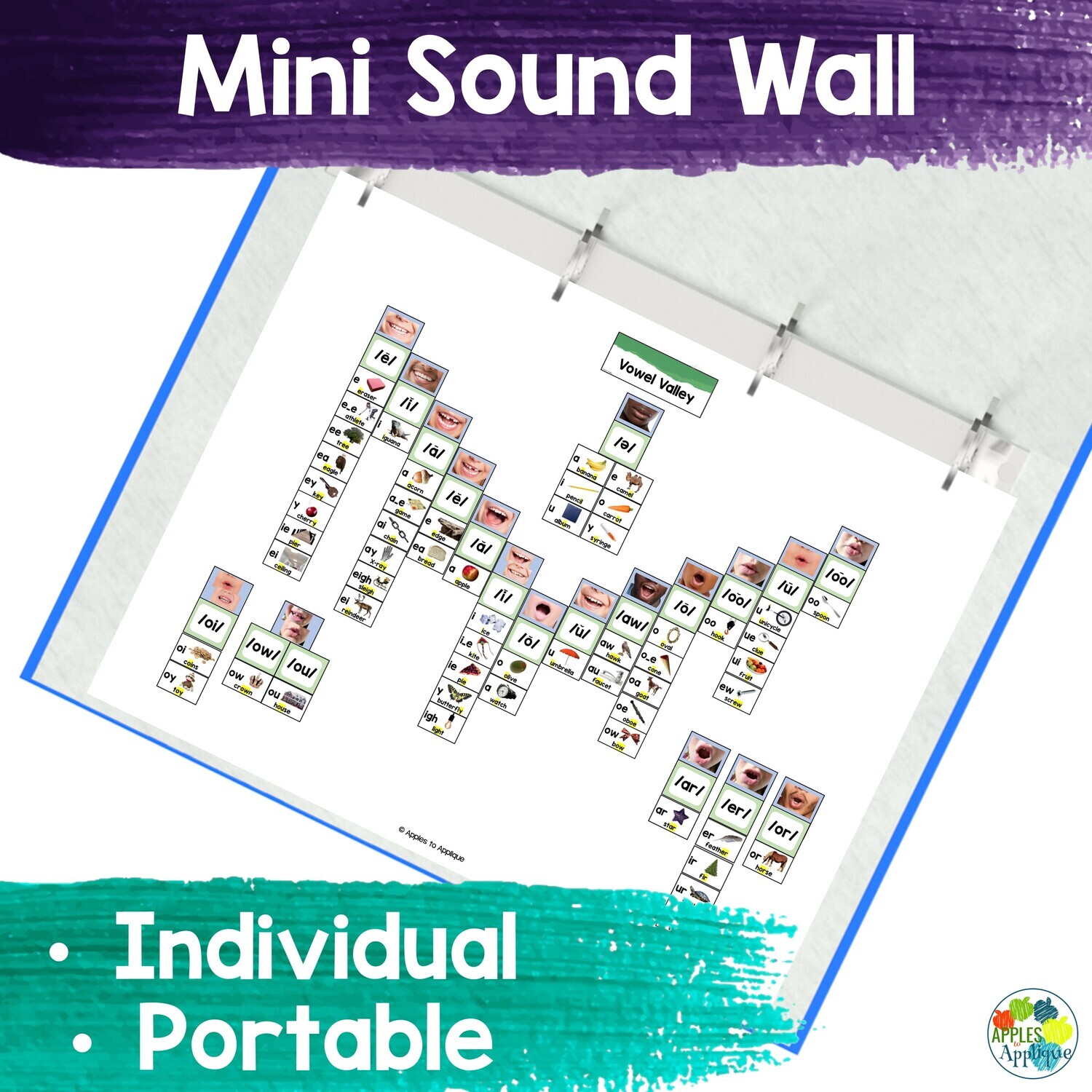 Mini Sound Wall with Real Photographs | Science of Reading
