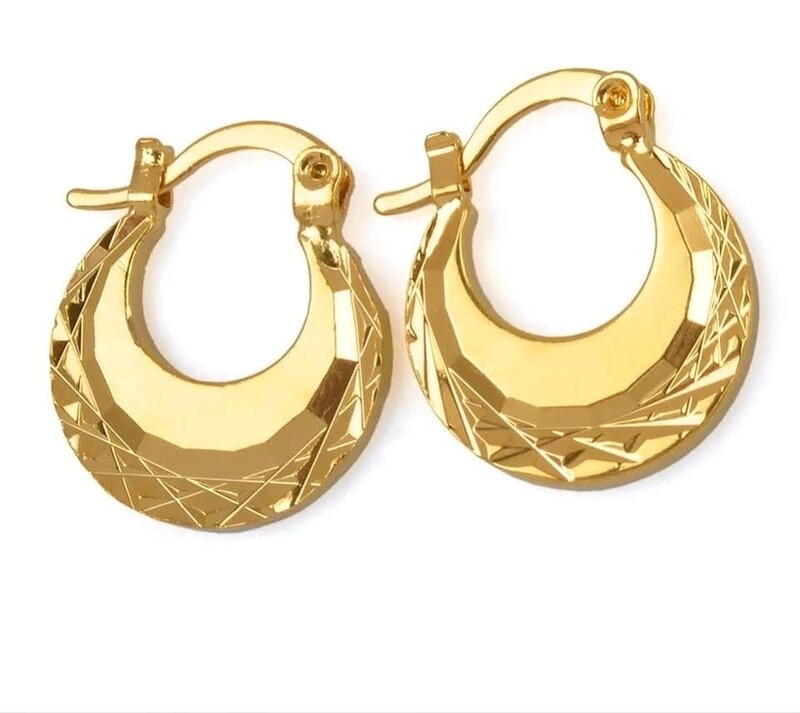 18k Gold Titanium Minimalist Hoops Pair - Hypoallergenic Jewellery / Punjabi Earrings / Sensitive Ears / Hoop Earrings / Nattiyan Earrings