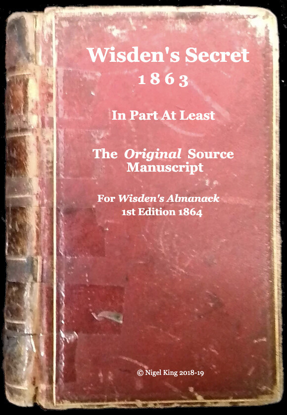 Wisden&#39;s Secret Original Source Manuscript