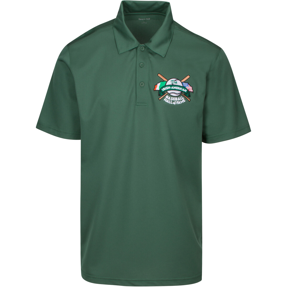 Green Irish American Baseball Hall of Fame Dri-Fit Polo by Sportek Green Irish American Baseball Hall of Fame Dri-Fit Polo by Sportek