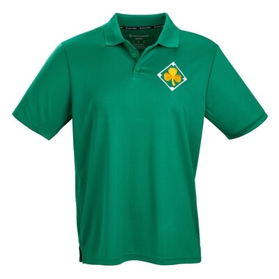 Green Moisture-Wicking Polo Shirt