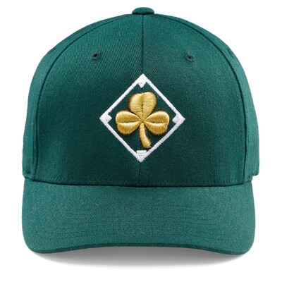 Green and Gold Baseball Cap with Ireland Flag