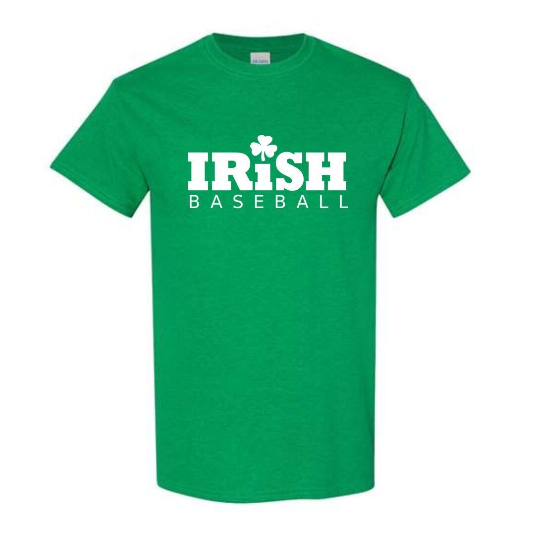 Green Irish Baseball 100% Cotton Men's T-shirt