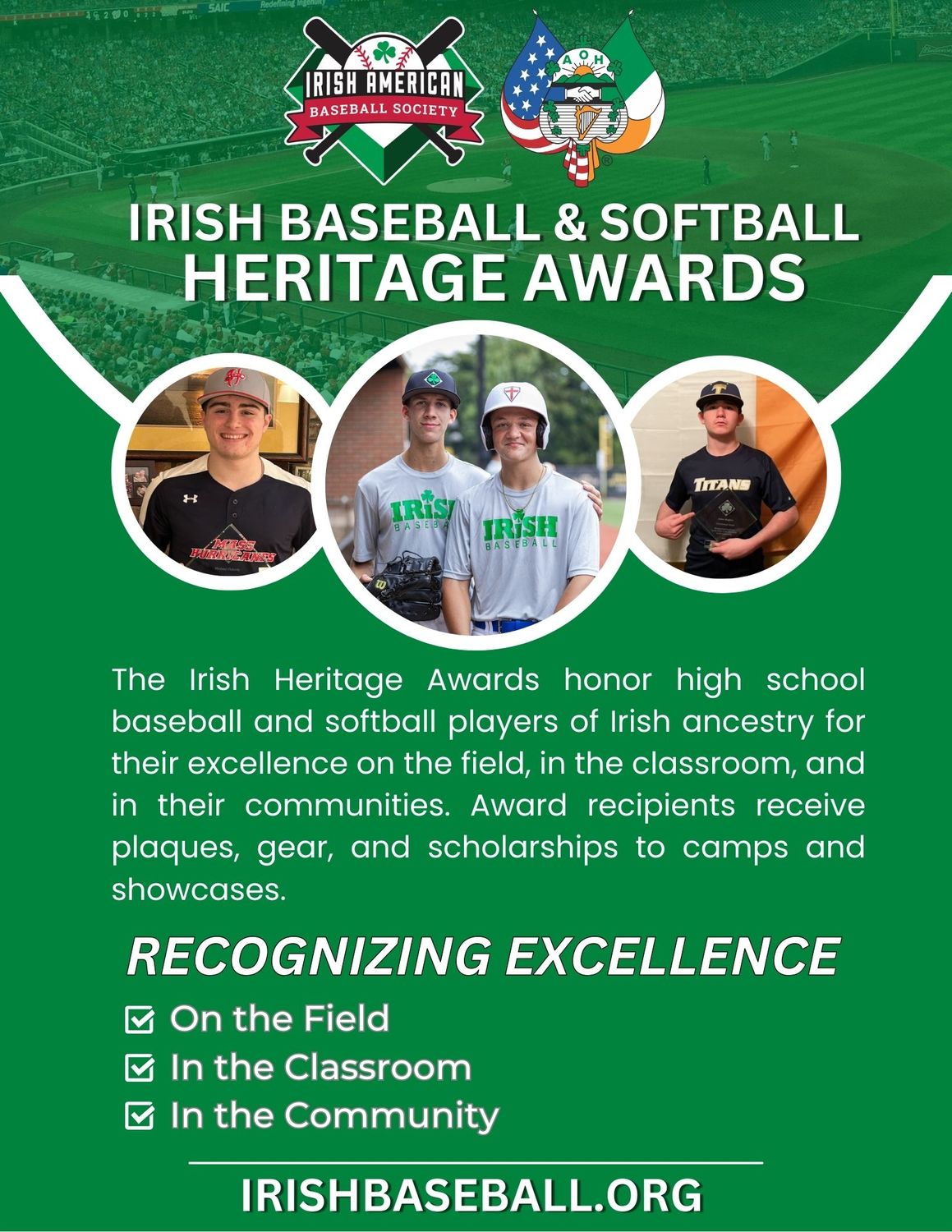 2025 Irish Baseball and Softball Heritage Awards