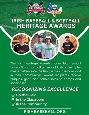 2025 Irish Baseball and Softball Heritage Awards