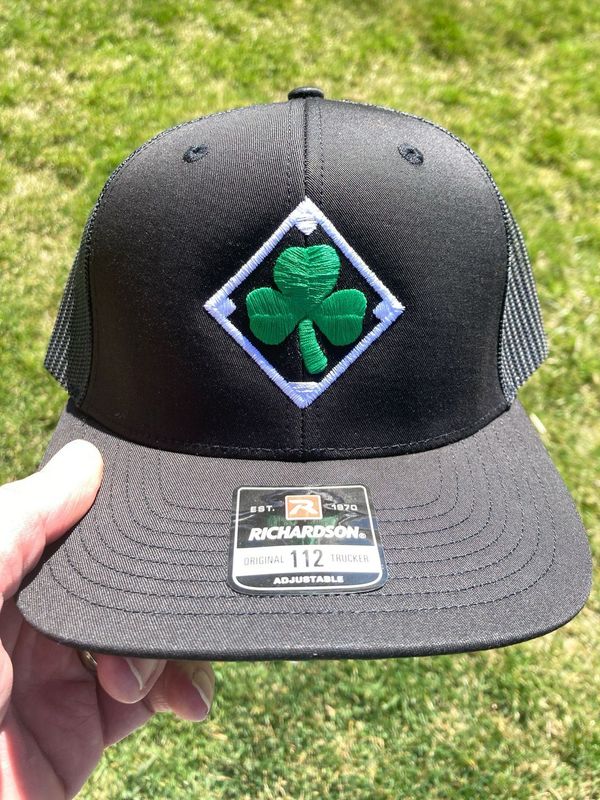 Black Irish Baseball Adjustable Trucker Cap