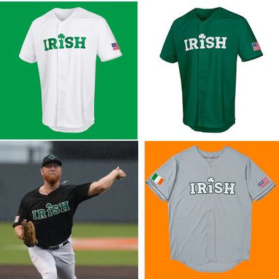 Irish Baseball Pro-Style Personalized Jersey