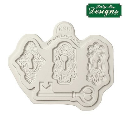 Katy Sue Silicone Mould -LOCKS and KEYS - Καλούπι Σιλικόνης Κλειδαριές και Κλειδιά