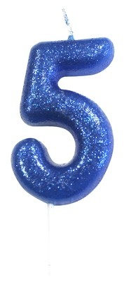 By AH -Candles -GLITTER BLUE '5' -Κεράκι Μπλε Γκλίτερ αριθμός '5' By AH -Candles -GLITTER BLUE '5' -Κεράκι Μπλε Γκλίτερ αριθμός '5'