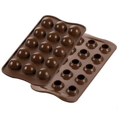 Silikomart Chocolate Mould Tartufino Sphere Truffle Mould - Καλούπι Σιλικόνης για σφαιρικά σοκολατάκια
