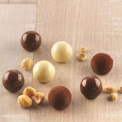 Silikomart Chocolate Mould Tartufino Sphere Truffle Mould - Καλούπι Σιλικόνης για σφαιρικά σοκολατάκια