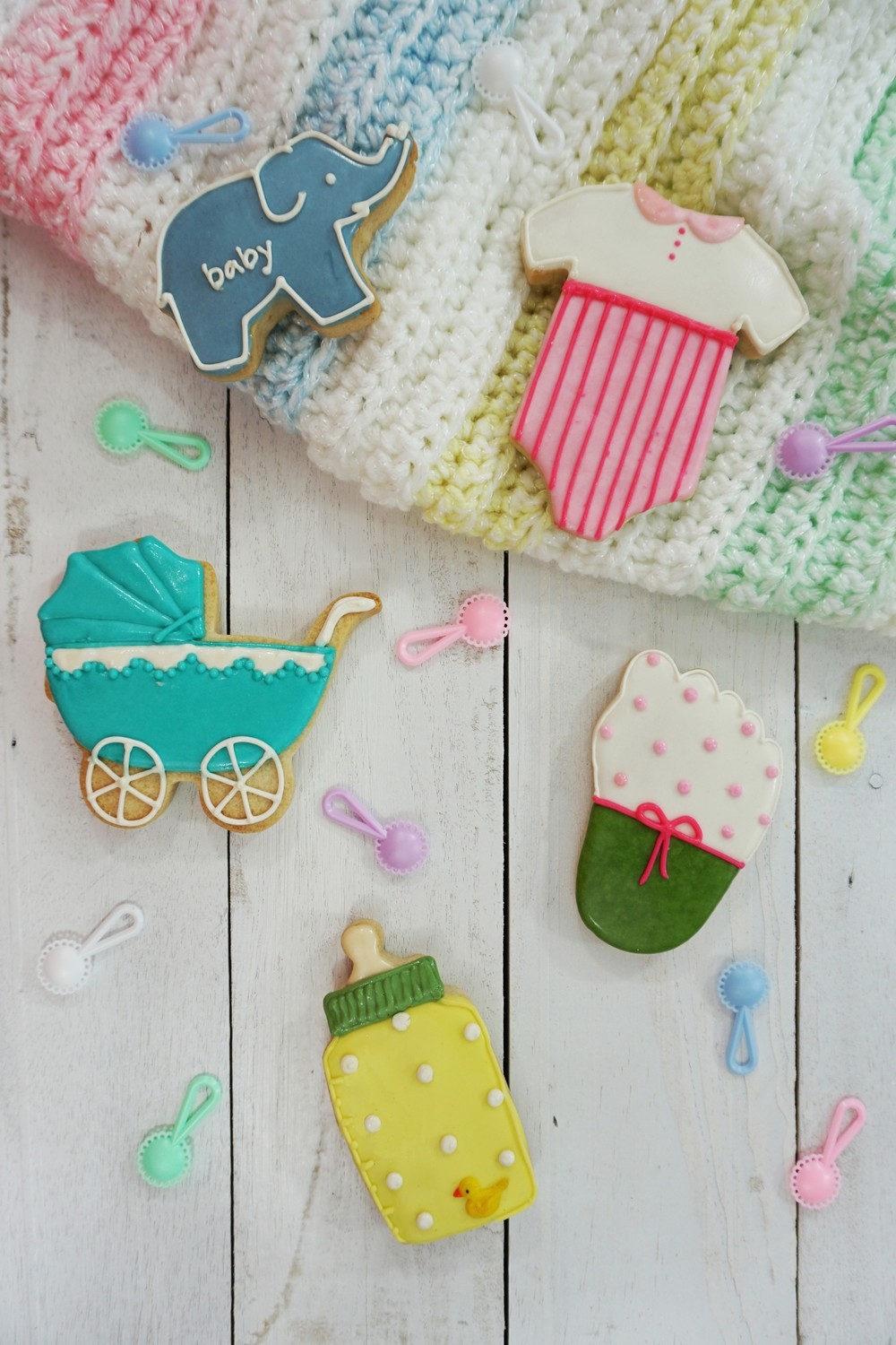 SALE!!! By AH -Set of 5 Cookie Cutters -BABY MIX - Σετ 5 τεμ κουπ πατ Μωρουδίστικα