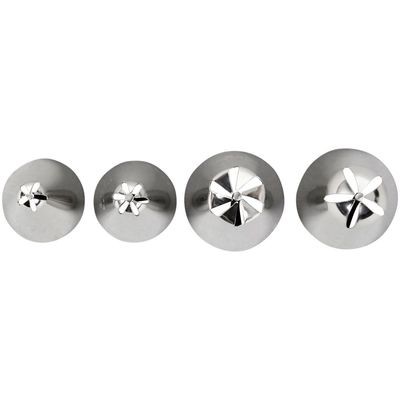 WILTON Nozzles Set of 4 -FLOWERS No.109, No.129, No.190, No.225 - Σετ 4τεμ  μύτες κορνέ  για λουλούδια