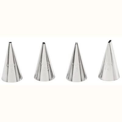 WILTON Nozzles Set of 4 -WRITING No.3, No.55, No.13, No.44 - Σετ 4τεμ  μύτες κορνέ γραφής