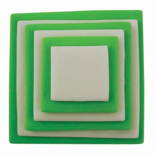 PME Geometric Basics -Set of 6 -SQUARE Cutters 6pcs -Σετ 6τεμ κουπ πατ Πλαστικά Βασική Σειρά Τετράγωνα