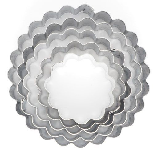 Cookie Cutter -Geometric Set 0f 5 -FLUTED RINGS - Σετ 5τεμ κουπ πατ κυματοειδείς κύκλοι