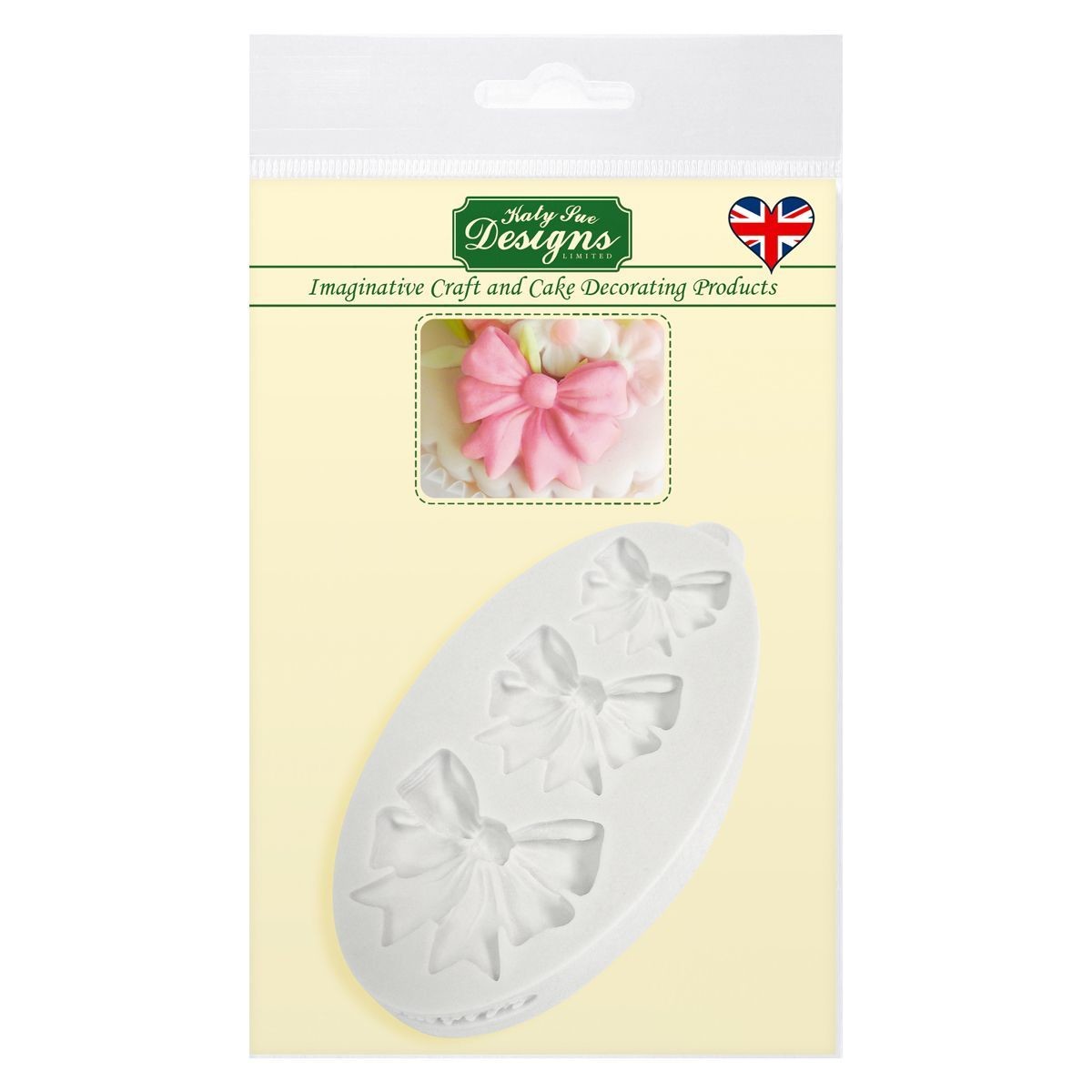 Katy Sue Silicone Mould -BOW TRIO -Καλούπι Σιλικόνης  3 Φιόγκοι