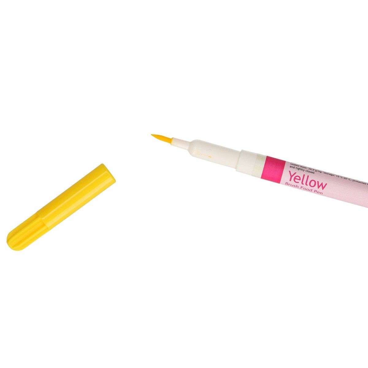 FunCakes Edible Brush Food Pen -YELLOW -Βρώσιμος Μαρκαδόρος με Μύτη Πινέλου -Κίτρινος