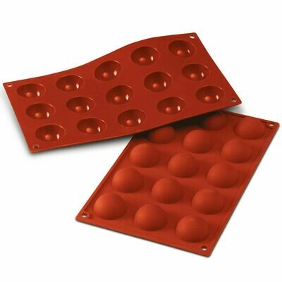 Silikomart - Semisphere Mould -Καλούπι Σιλικόνης για 15 Ημισφαίρια Μικρά-4εκ