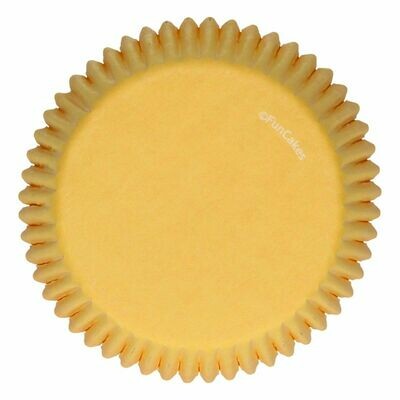 FunCakes Cupcake Cases -YELLOW -Θήκες Ψησίματος -Κίτρινο -48 τεμ