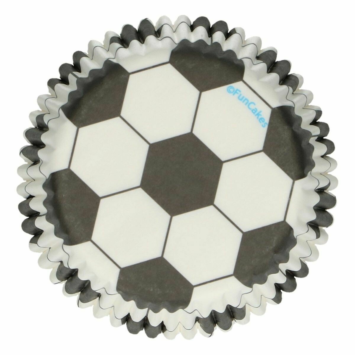 FunCakes Cupcake Cases -SOCCER/FOOTBALL -Θήκες Ψησίματος  Ποδόσφαιρο 48 τεμ
