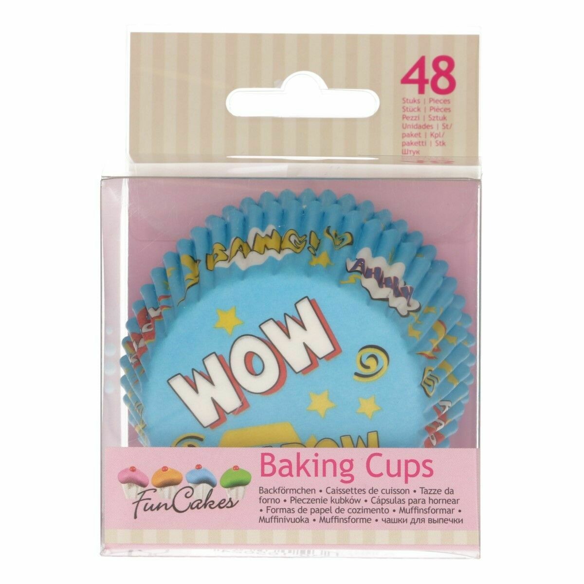 SALE!!! FunCakes Cupcake Cases -SUPER HEROES -Θήκες Ψησίματος Σούπερ Ήρωες 48 τεμ