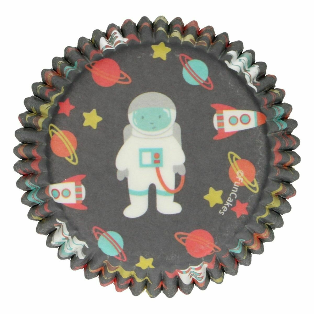 FunCakes Cupcake Cases -SPACE - Θήκες Ψησίματος Διάστημα 48 τεμ
