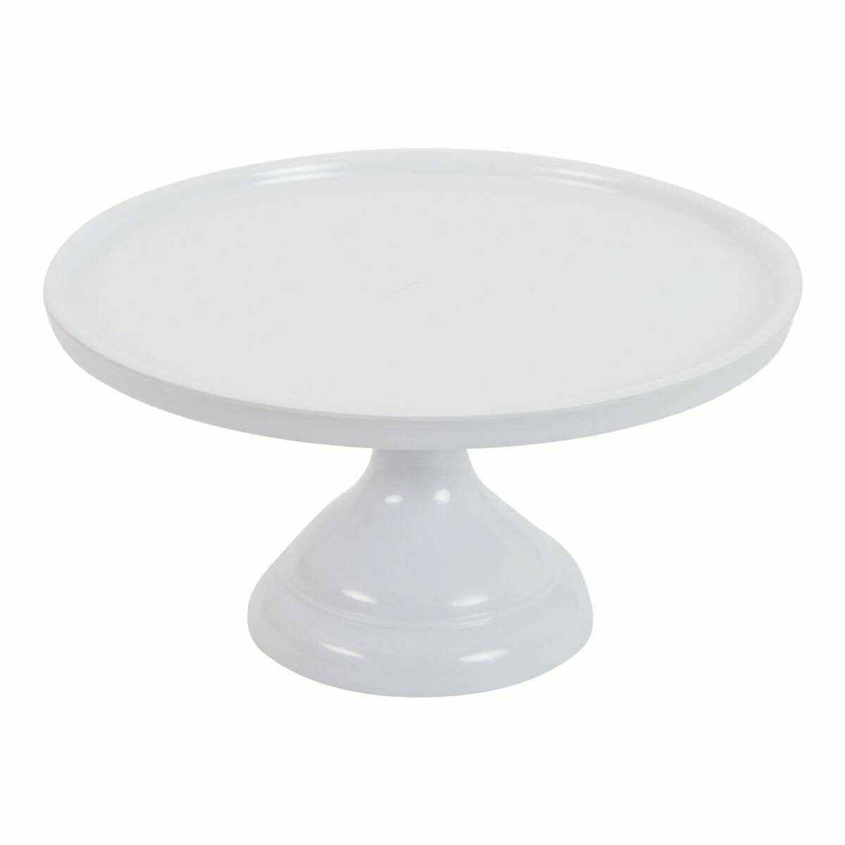 Melamine Cake Stand -SMALL WHITE - Μικρή Βάση Για Τούρτα από Μελαμίνη - Λευκή 24εκ