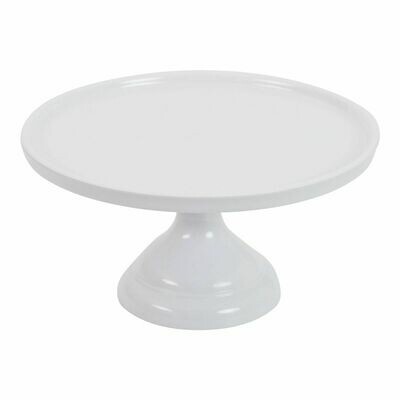 Melamine Cake Stand -SMALL WHITE - Μικρή Βάση Για Τούρτα από Μελαμίνη - Λευκή 24εκ