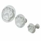 PME Plunger Cutters -Set of 3 -PAWS -Σετ 3τεμ κουπ πατ με Εκβολέα Πατούσες Ζώου