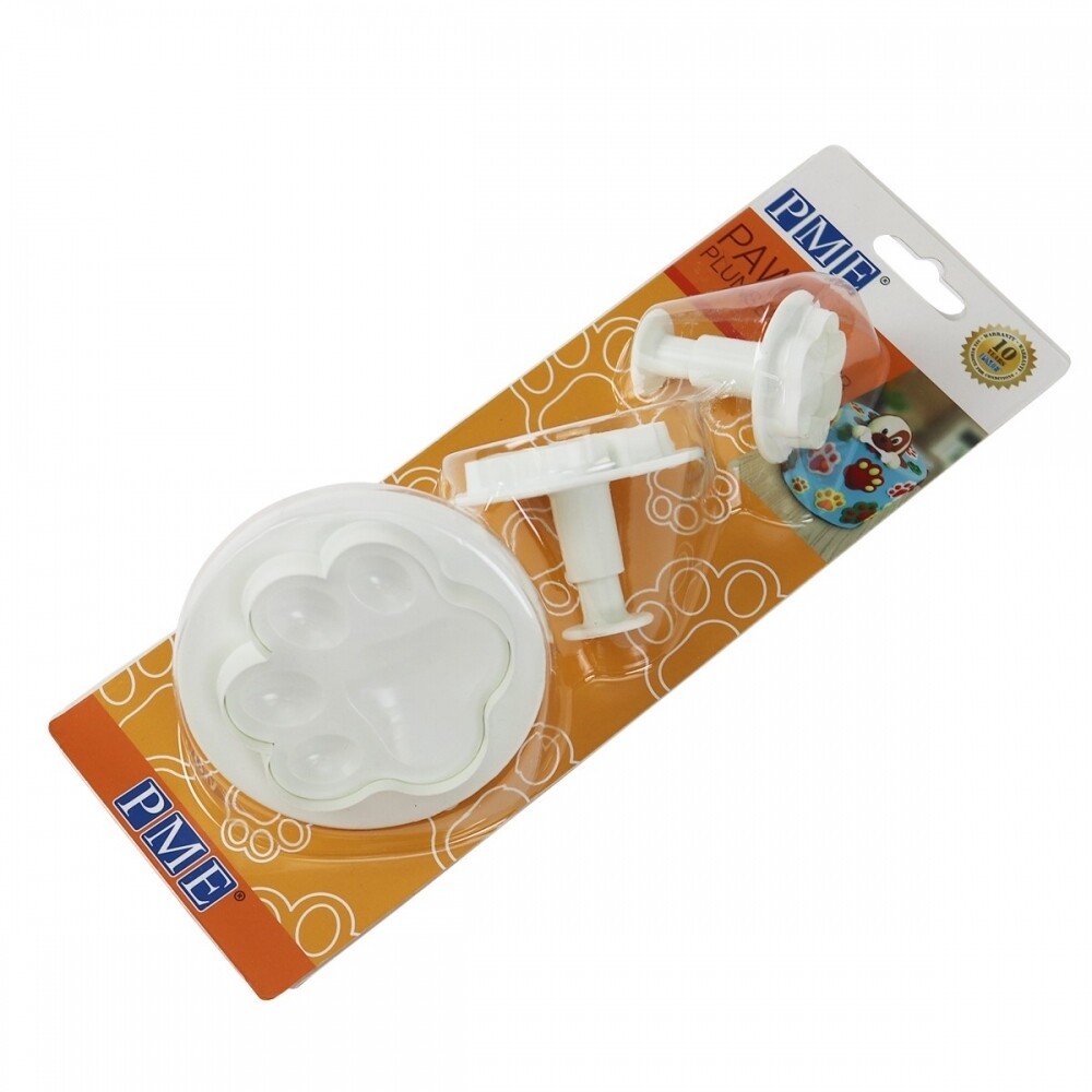 PME Plunger Cutters -Set of 3 -PAWS -Σετ 3τεμ κουπ πατ με Εκβολέα Πατούσες Ζώου