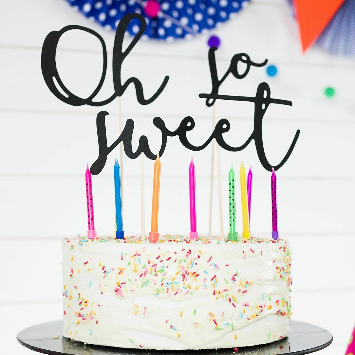 PartyDeco Birthday Candles -COLOURFUL MIX 6 τεμ.- Πολύχρωμα Κεράκια