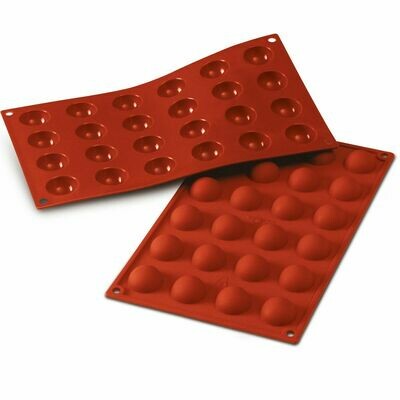 Silikomart - Semisphere Mould -Καλούπι Σιλικόνης για 24 Ημισφαίρια Πολύ Μικρά-3εκ