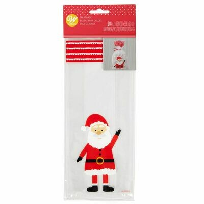 Wilton Christmas Treat Bags -SANTA CLAUS -Pack of 20 - 20τεμ Σακουλάκια για γλυκά με συρματάκια Άγιος Βασίλης Wilton Christmas Treat Bags -SANTA CLAUS -Pack of 20 - 20τεμ Σακουλάκια για γλυκά με συρματάκια Άγιος Βασίλης